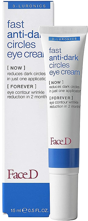 Krem pod oczy przeciw cieniom - FaceD 3-Luronics Fast Anti Dark Circles Eye Cream — Zdjęcie N1