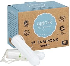 Kup Organiczne tampony bez aplikatora Super, 15 szt. - Ginger Organic