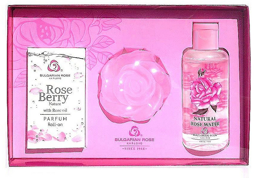 Zestaw - Bulgarian Rose Rose (water 100 ml + soap 70 g + parfum 9 ml) — Zdjęcie N1