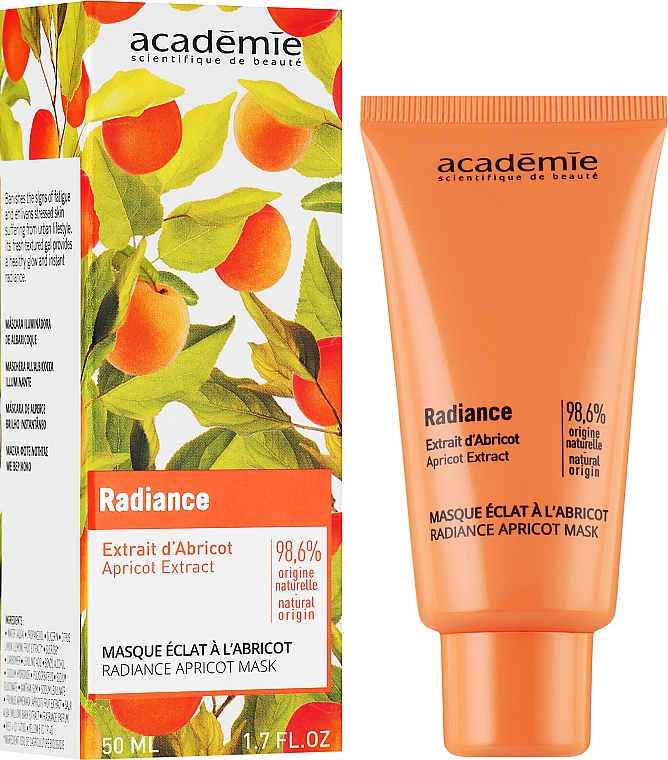 Morelowa maseczka do twarzy - Academie Radiance Apricot Mask — Zdjęcie N2