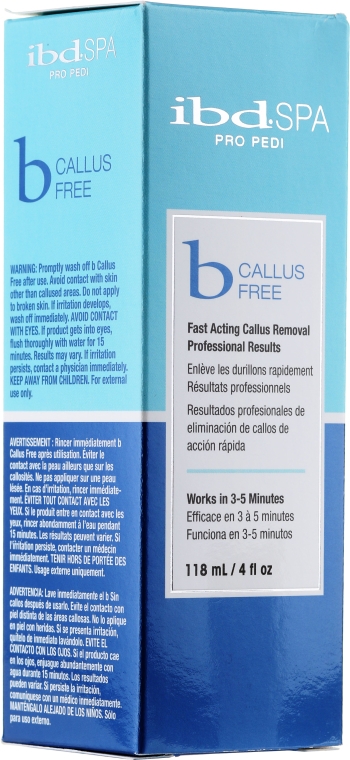 Preparat zmiękczający zrogowacenia i zgrubienia skóry - IBD Spa Pro Pedi B-Callus Free — Zdjęcie N2