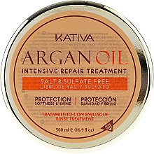 Regenerująca maska do włosów z olejem arganowym - Kativa Argan Oil Intensive Repair Treatment — Zdjęcie N4