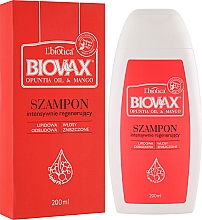 Szampon do włosów, Opuncja i Mango - Biovax Hair Shampoo — Zdjęcie N1