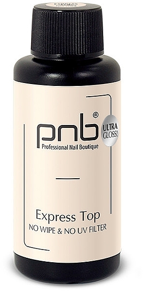 Ekspresowy top bez lepkiej warstwy - PNB Express Top NoWipe Ultra Gloss — Zdjęcie N7