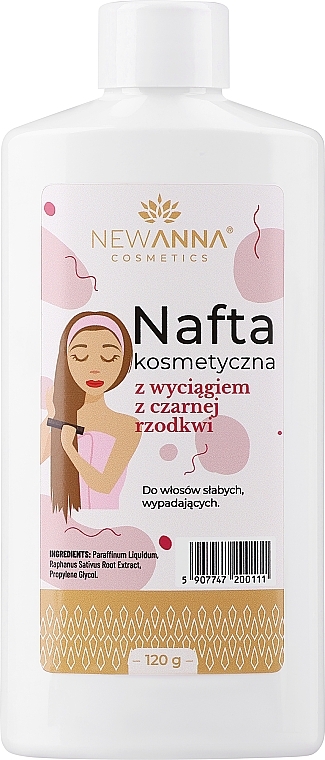 Nafta kosmetyczna z wyciągiem z czarnej rzodkwi - New Anna Cosmetics — Zdjęcie N1