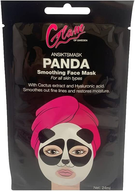 Maska na twarz Panda - Glam Of Sweden Smoothing Face Mask Panda — Zdjęcie N1