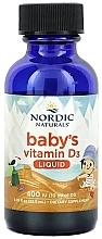 Witamina D3 w płynie dla dzieci, 400 UI - Nordic Naturals Baby's Vitamin D3 Liquid 400 IU  — Zdjęcie N1