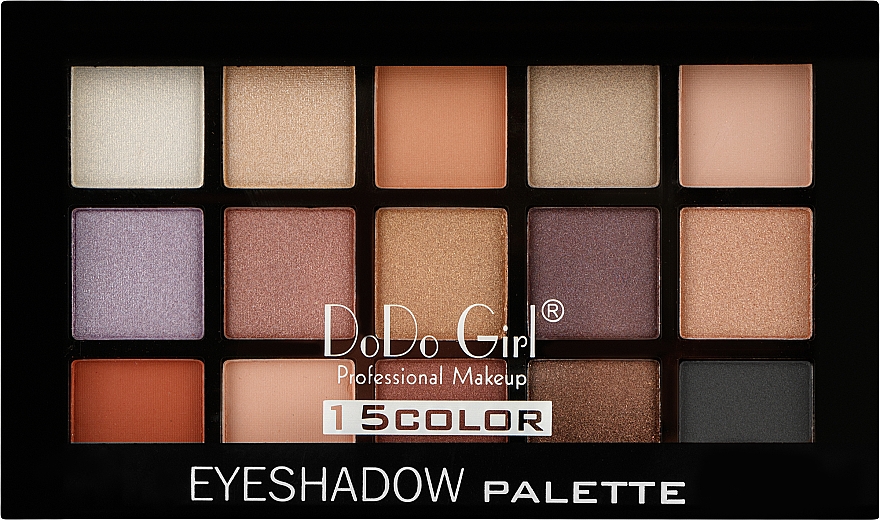 Paleta cieni do powiek - DoDo Girl 15 Color Eyeshadow Palette — Zdjęcie N1
