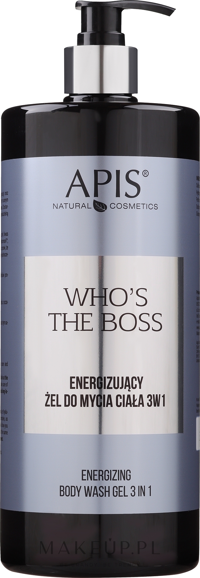Energizujący żel do mycia ciała 3 w 1 - APIS Professional Who's The Boss Energizing Body Wash 3 In 1 — Zdjęcie 1000 ml