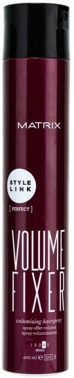 Mocny lakier zwiększający objętość włosów - Matrix Style Link Volume Fixer Volumizing Hairspray — Zdjęcie N1