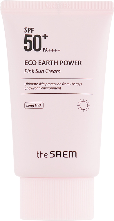 Filtr przeciwsłoneczny z kalaminą - The Saem Eco Earth Power Pink Sun Cream — Zdjęcie N5