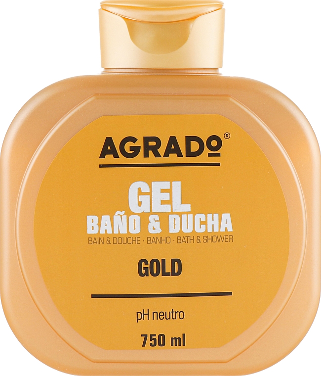 Złoty żel pod prysznic - Agrado Gold Bath and Shower Gel — Zdjęcie N1