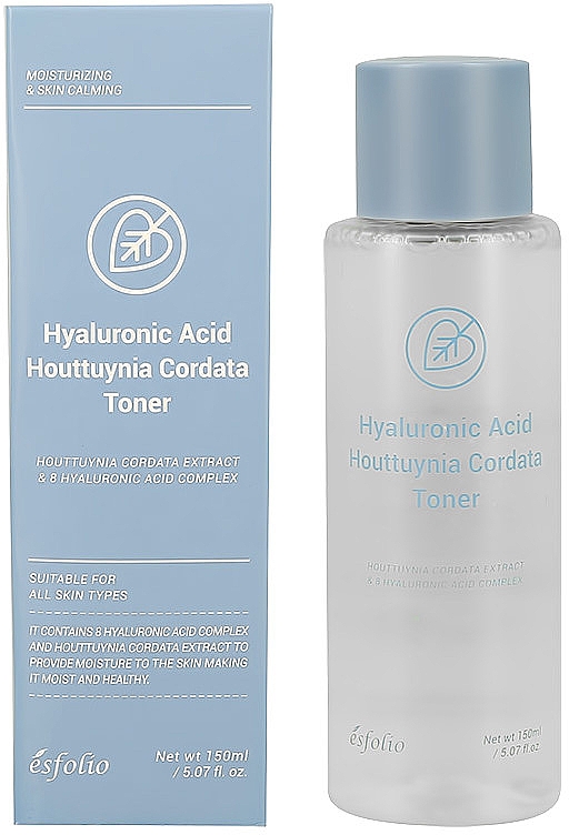 Tonik do twarzy z kwasem hialuronowym - Esfolio Hyaluronic Acid Houttuynia Cordata Toner — Zdjęcie N1