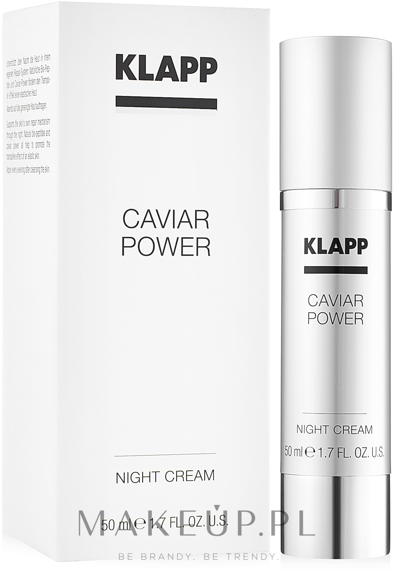 Kawiorowy krem do twarzy na noc - Klapp Caviar Power Night Cream — Zdjęcie 50 ml