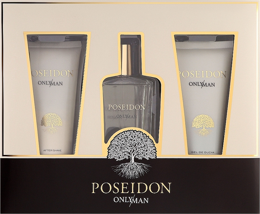 Instituto Espanol Poseidon Only Man - Zestaw (edt/100ml + sh/gel/100ml + ash/lot/100ml) — Zdjęcie N1