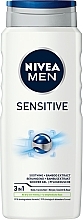 Delikatny żel pod prysznic dla mężczyzn - NIVEA MEN Sensitive Shower Gel — Zdjęcie N1
