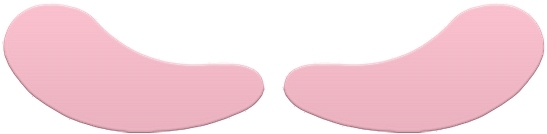 Wielorazowe silikonowe płatki pod oczy, różowe - Mohani Eye Patches — Zdjęcie N1