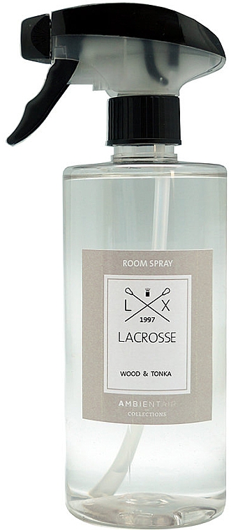Zapach do wnętrz w sprayu - Ambientair Lacrosse Wood & Tonka Room Spray — Zdjęcie N1