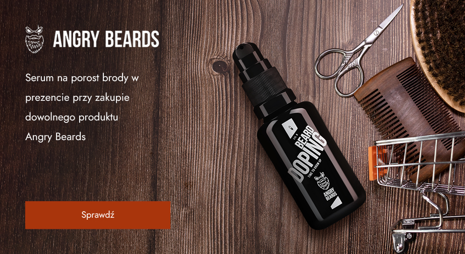 Serum na porost brody w prezencie przy zakupie dowolnego produktu Angry Beards.