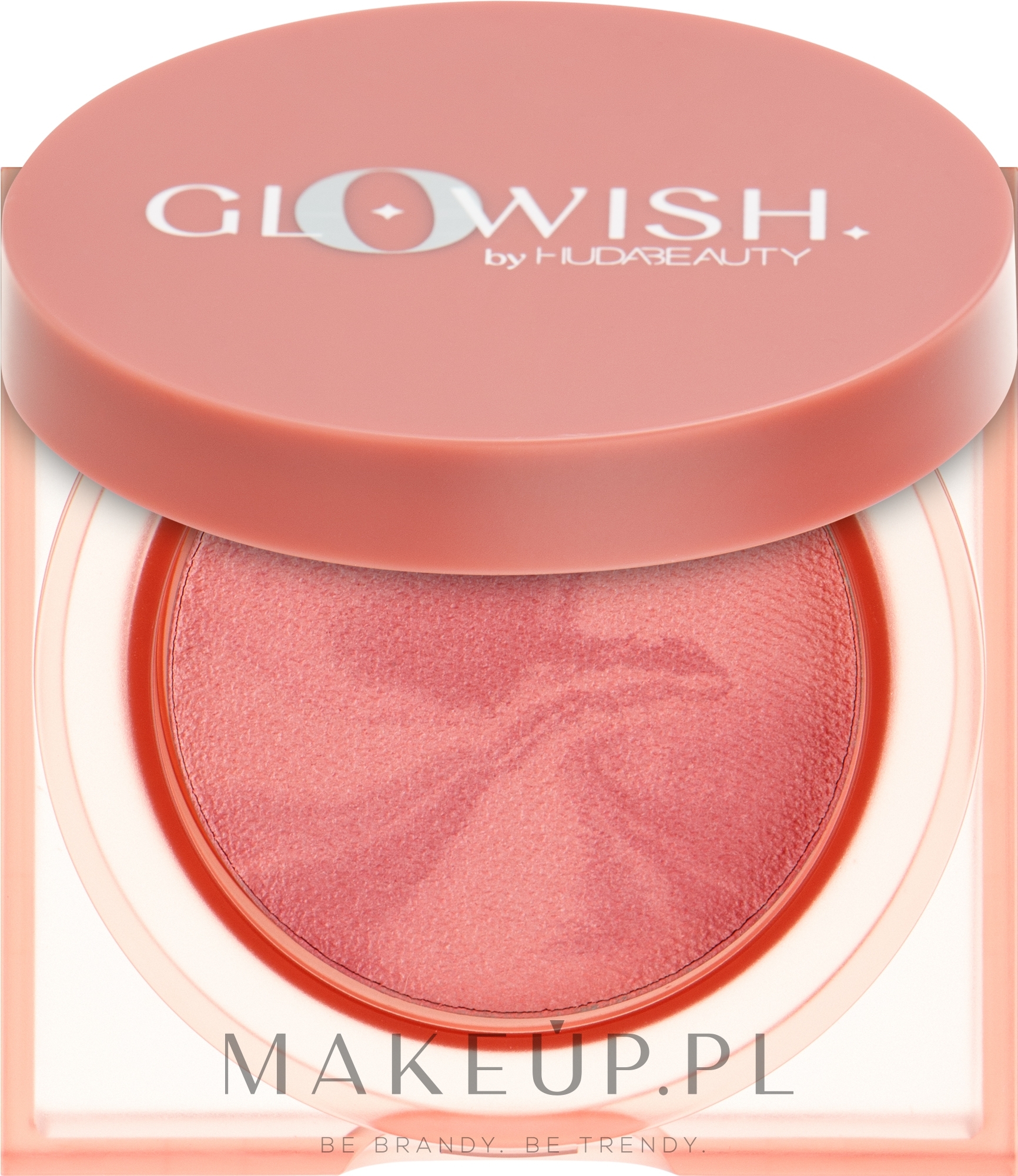 Róż do policzków - Huda Beauty GloWish Cheeky Vegan Blush Powder — Zdjęcie 02 - Caring Coral