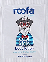 Balsam do ciała z aloesem i masłem shea o zapachu pomarańczy - Roofa Cool Kids Body Lotion (próbka) — Zdjęcie N1