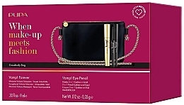 Zestaw - Pupa Vamp! Forever & Vamp! Eye Pencil (mascara/9ml + eye/pencil/0.35g + bag) — Zdjęcie N2