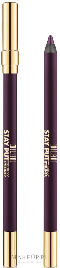 Wodoodporna kredka do oczu - Milani Stay Put Waterproof Eyeliner Pencil — Zdjęcie 04 - Fixed On Plum