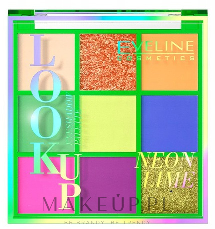 Paleta cieni do powiek - Eveline Cosmetics Look Up Neon Eyeshadow Palette — Zdjęcie Neon Lime