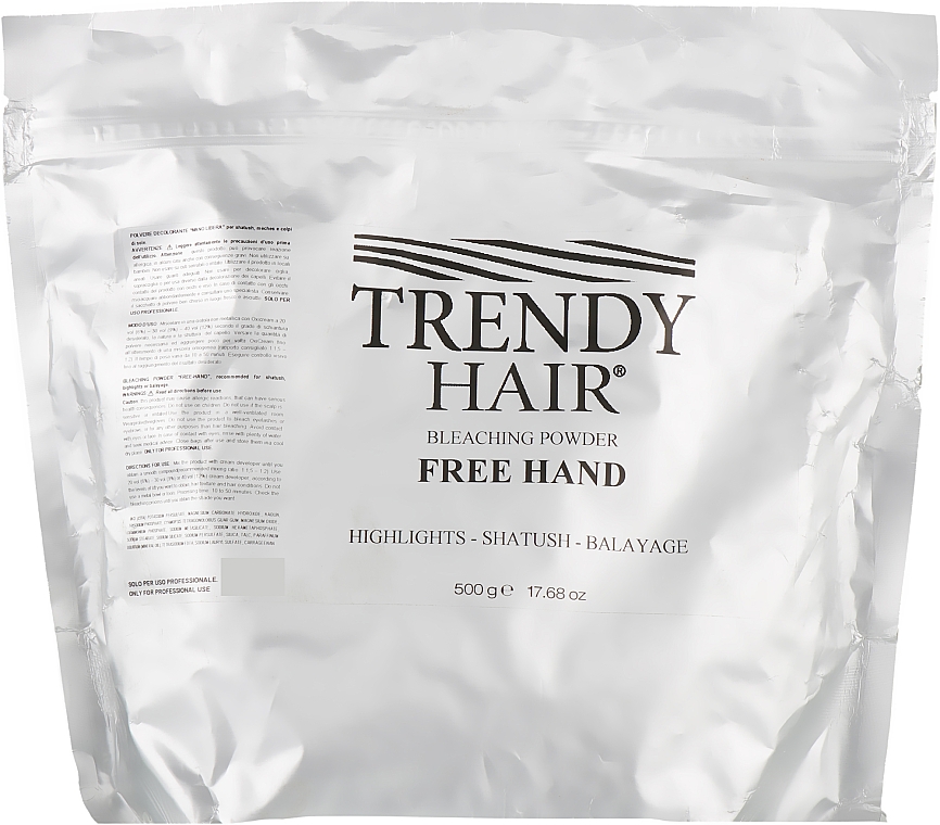 Proszek do rozjaśniania włosów do baleyage'u - Trendy Hair Bleaching Powder Free Hand — Zdjęcie N1