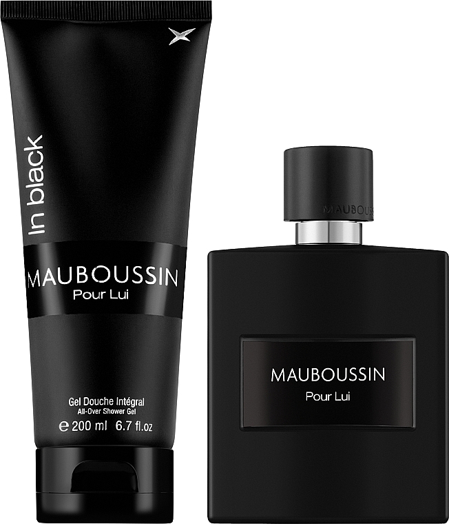 Mauboussin Pour Lui In Black - Zestaw (edp/100ml + sh/gel/200ml) — Zdjęcie N2