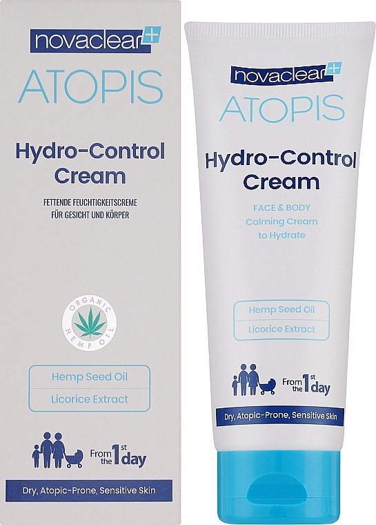 Nawilżający krem do twarzy i ciała - Novaclear Atopis Hydro-Control Cream — Zdjęcie N3