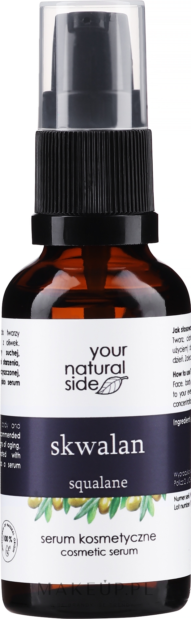 100% naturalne serum ze skwalanem - Your Natural Side Skwalan — Zdjęcie 30 ml