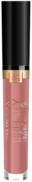 Matowa pomadka w płynie do ust z witaminą E - Max Factor Lipfinity Velvet Matte Lipstick