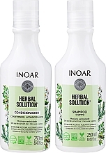 Zestaw - Inoar Absolut Herbal Solution (shm/250 ml + cond/250 ml) — Zdjęcie N1