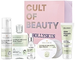 Zestaw, 5 produktów - Hollyskin Glycolic AHA Acid Care Maxi Set — Zdjęcie N1