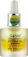 Dwufazowy olejek do skórek Morela i ananas - Canni Cuticle Oil Premium — Zdjęcie N1