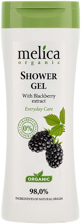 PREZENT! Żel pod prysznic z ekstraktem z jeżyn - Melica Organic Shower Gel — Zdjęcie N1