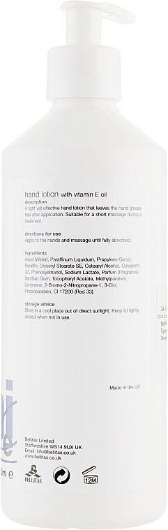 Lotion do rąk z witaminą E - Strictly Professional Mani Care Hand Lotion — Zdjęcie N2