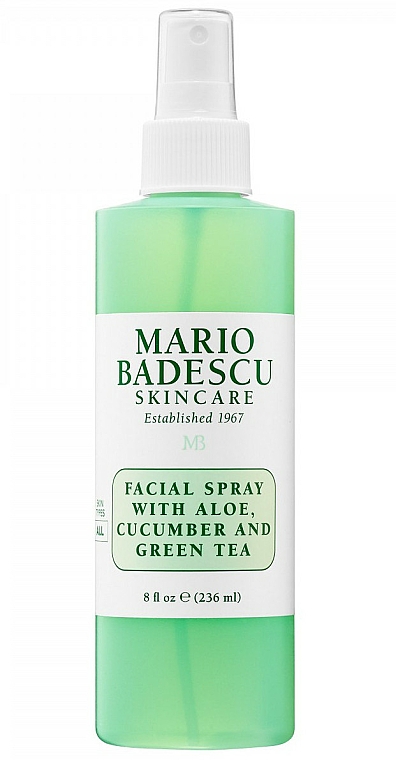 Spray do twarzy z ekstraktami z aloesu, ogórka i zielonej herbaty - Mario Badescu Facial Spray Aloe, Cucumber & Green Tea — Zdjęcie N2