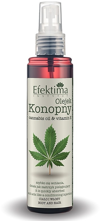 Olejek konopny - Efektima Instytut Cannabis Oil & Vitamin E — Zdjęcie N1