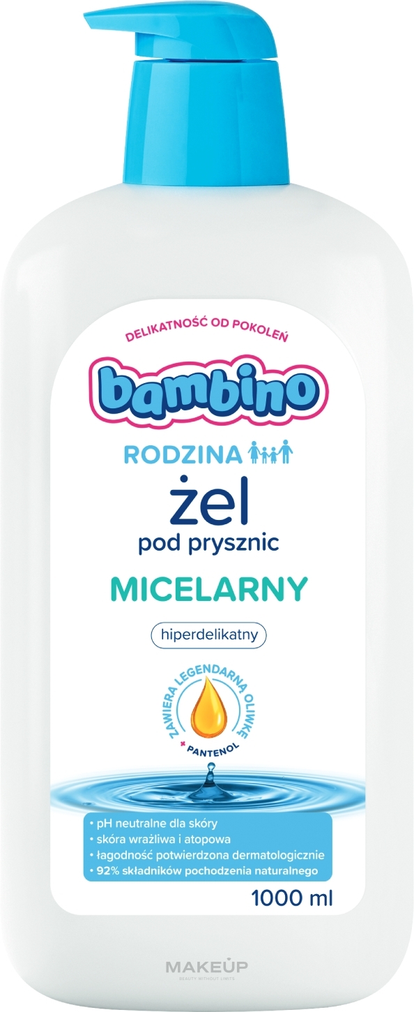 BAMBINO - Żel pod prysznic miceralny — Zdjęcie 1000 ml