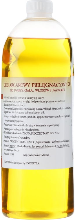 Kosmetyczny olej arganowy 100% w plastikowej butelce - Efas Argan Oil — Zdjęcie N6