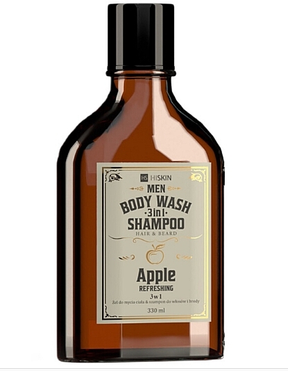 Żel-szampon do ciała, włosów i brody Apple - HiSkin Men Body Wash Gel And Shampoo — Zdjęcie N2