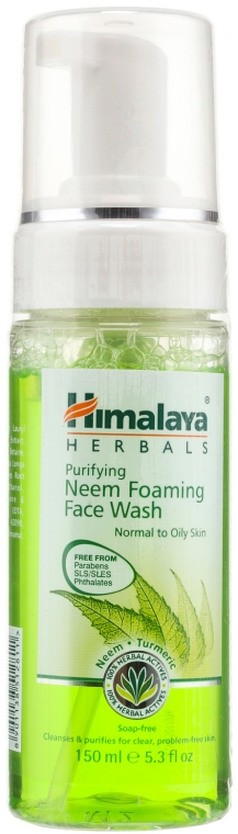 Oczyszczająca pianka do cery normalnej i tłustej Neem i kurkuma - Himalaya Herbals Purifying Neem Foaming Face Wash — Zdjęcie N1