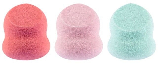 Gąbki do makijażu, małe, 3 szt. - QVS French Pastel Baby Blurring Sponges — Zdjęcie N1