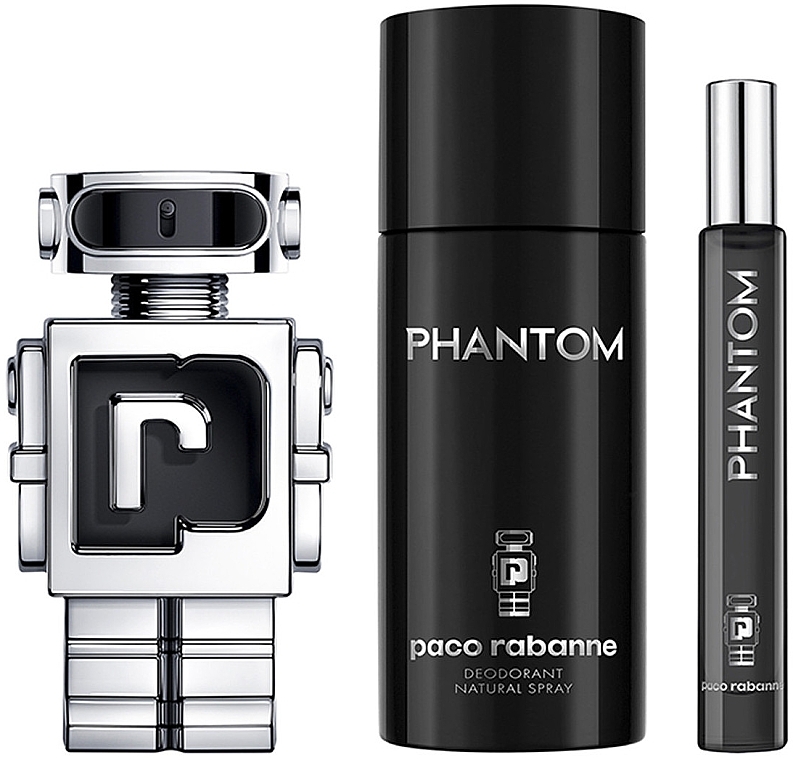 Paco Rabanne Phantom - Zestaw (edt 50 ml + edt 10 ml + deo 150 ml) — Zdjęcie N2