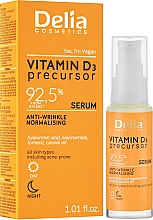 Serum przeciwzmarszczkowo-normalizujące z witaminą D3 - Delia Vitamin D3 Precursor Serum  — Zdjęcie N2