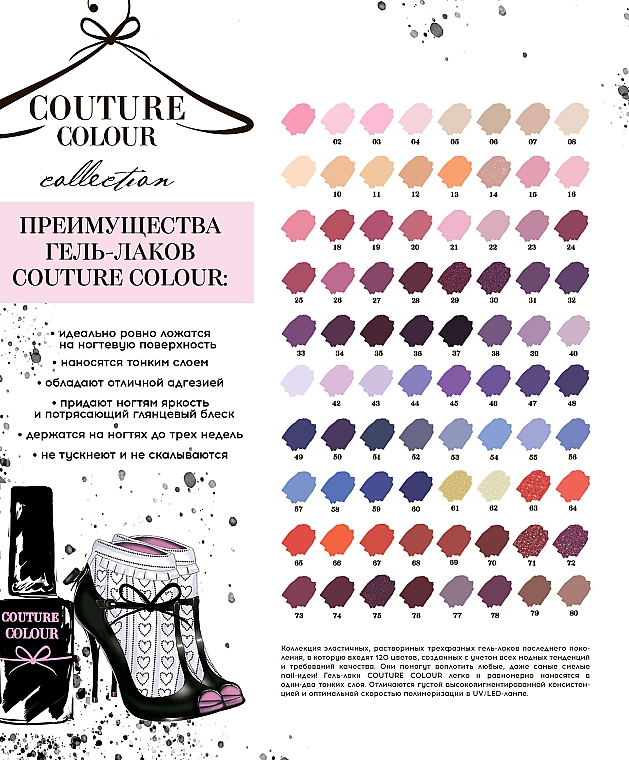 Lakier hybrydowy do paznokci - Couture Colour Collection UV/LED Gel Polish — Zdjęcie N2
