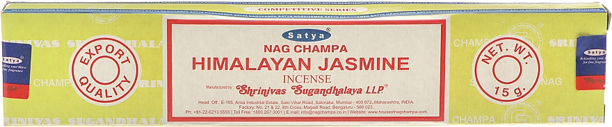 Kadzidła Himalajski jaśmin - Satya Himalayan Jasmine Incense