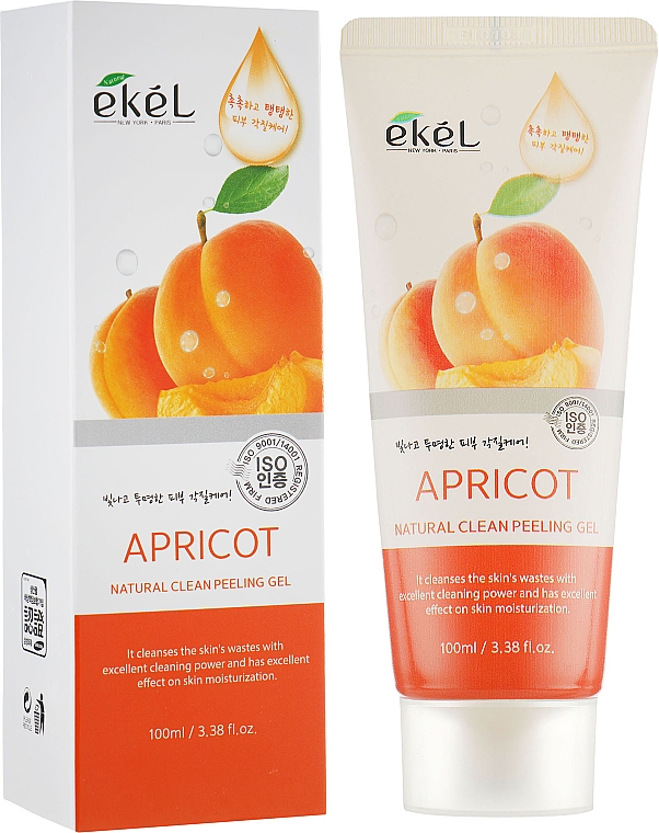 Naturalny peelingujący żel do mycia twarzy Morela - Ekel Apricot Natural Clean Peeling Gel — Zdjęcie N1